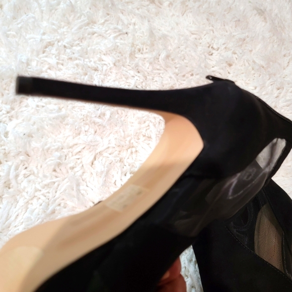 Aldo plataform heeled ankle boots size 7.5 color black - Picture 6 of 8